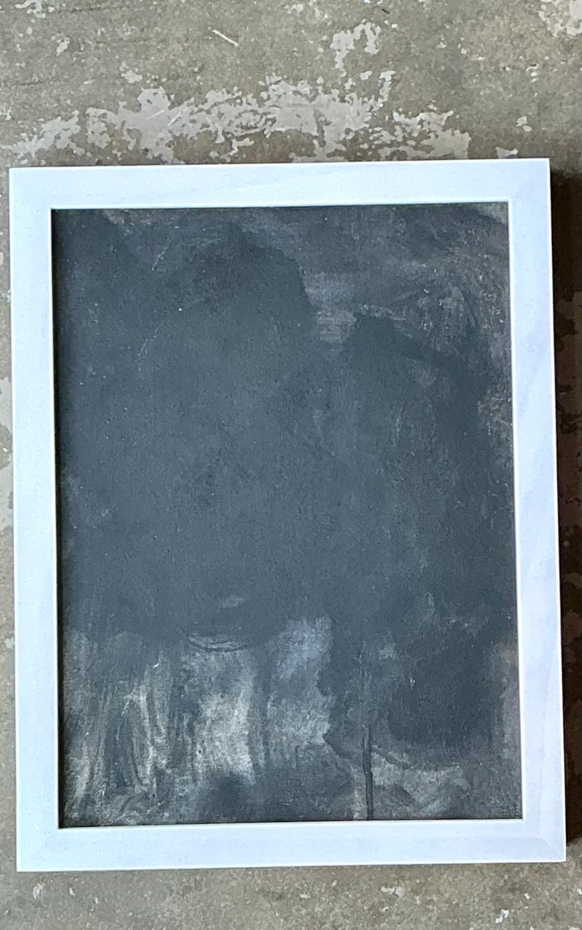 Vintage Black and White Abstract Expressionist Painting — additional photo 8