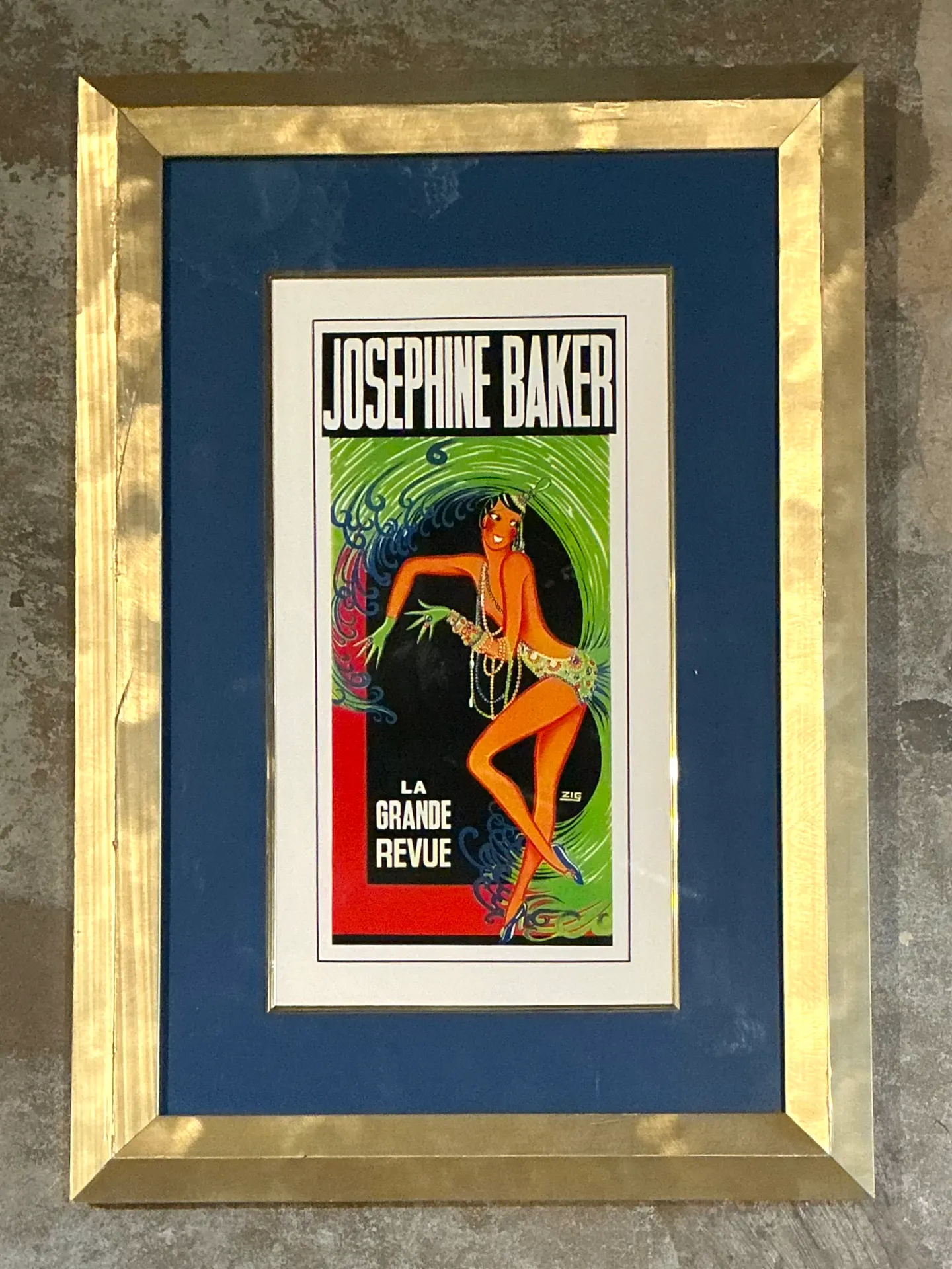 Vintage La Grande Revue Print in Frame — additional photo 2