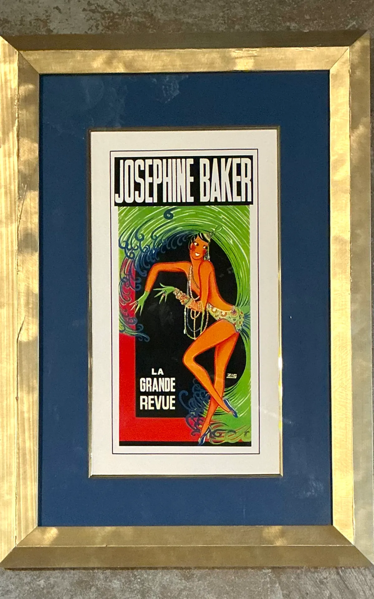 Vintage La Grande Revue Print in Frame — additional photo 2