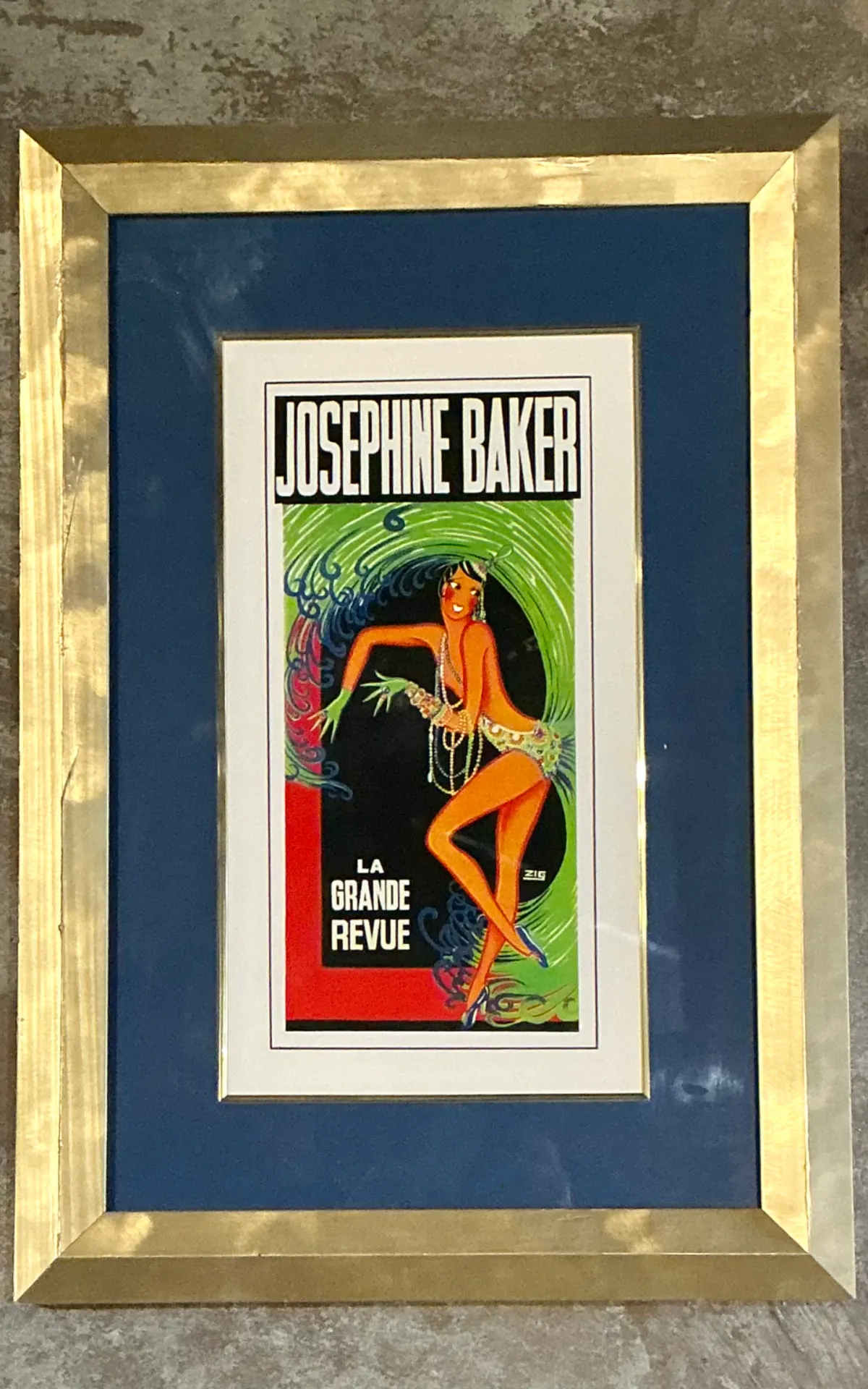 Vintage La Grande Revue Print in Frame — additional photo 1