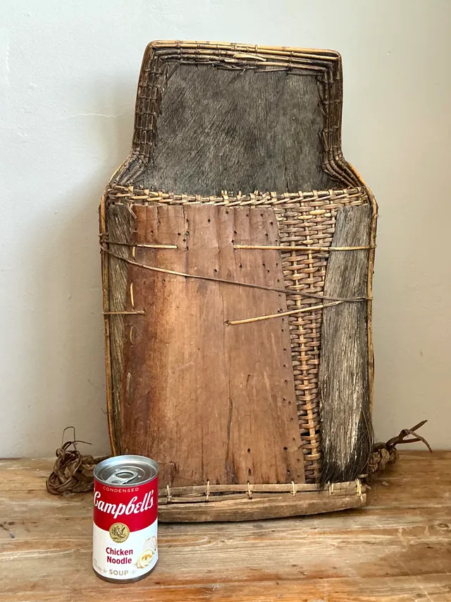 Vintage Woven Wood and Fiber Backpack — additional photo 2