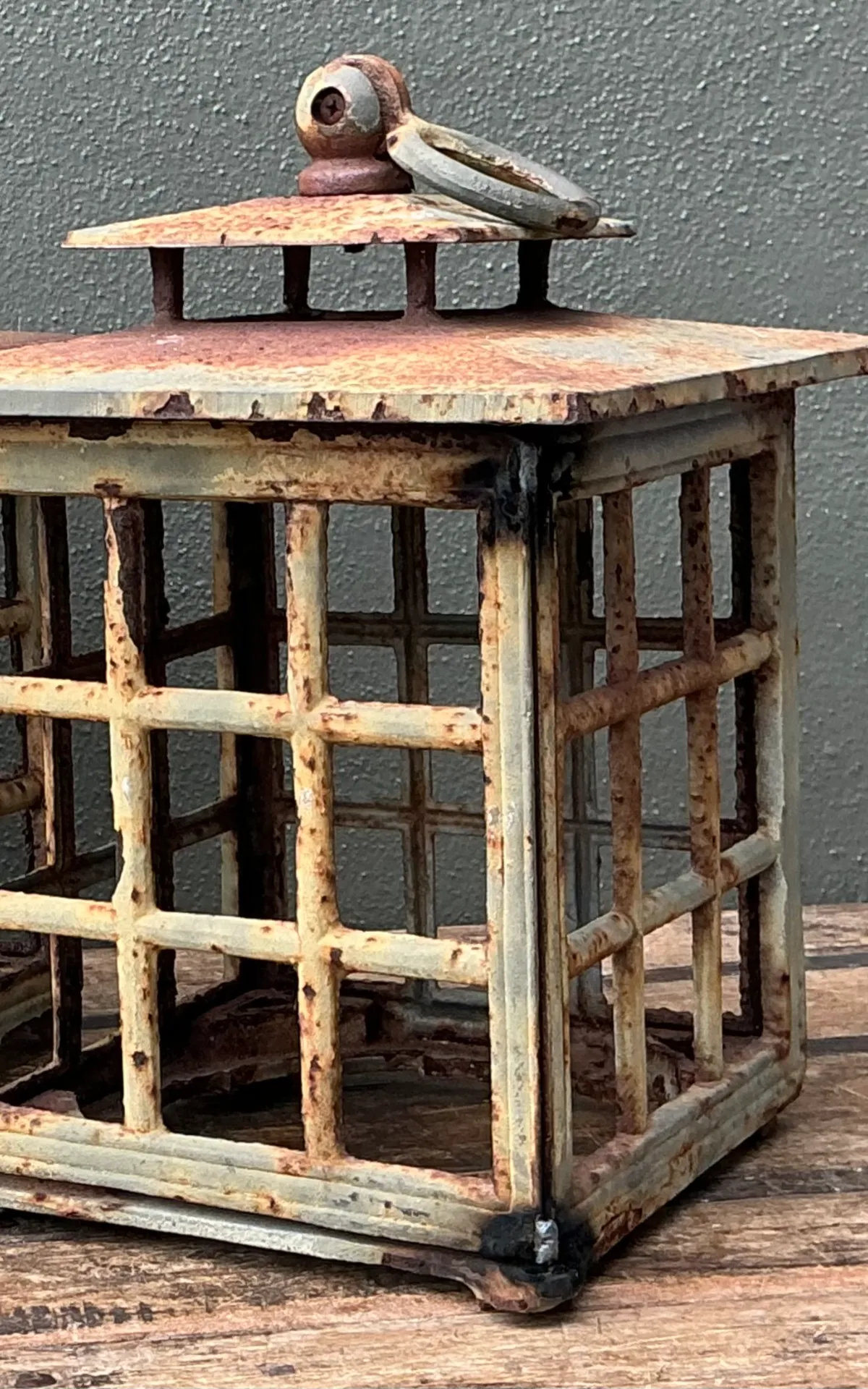 Vintage Rustic Metal Lanterns - A Pair — additional photo 5