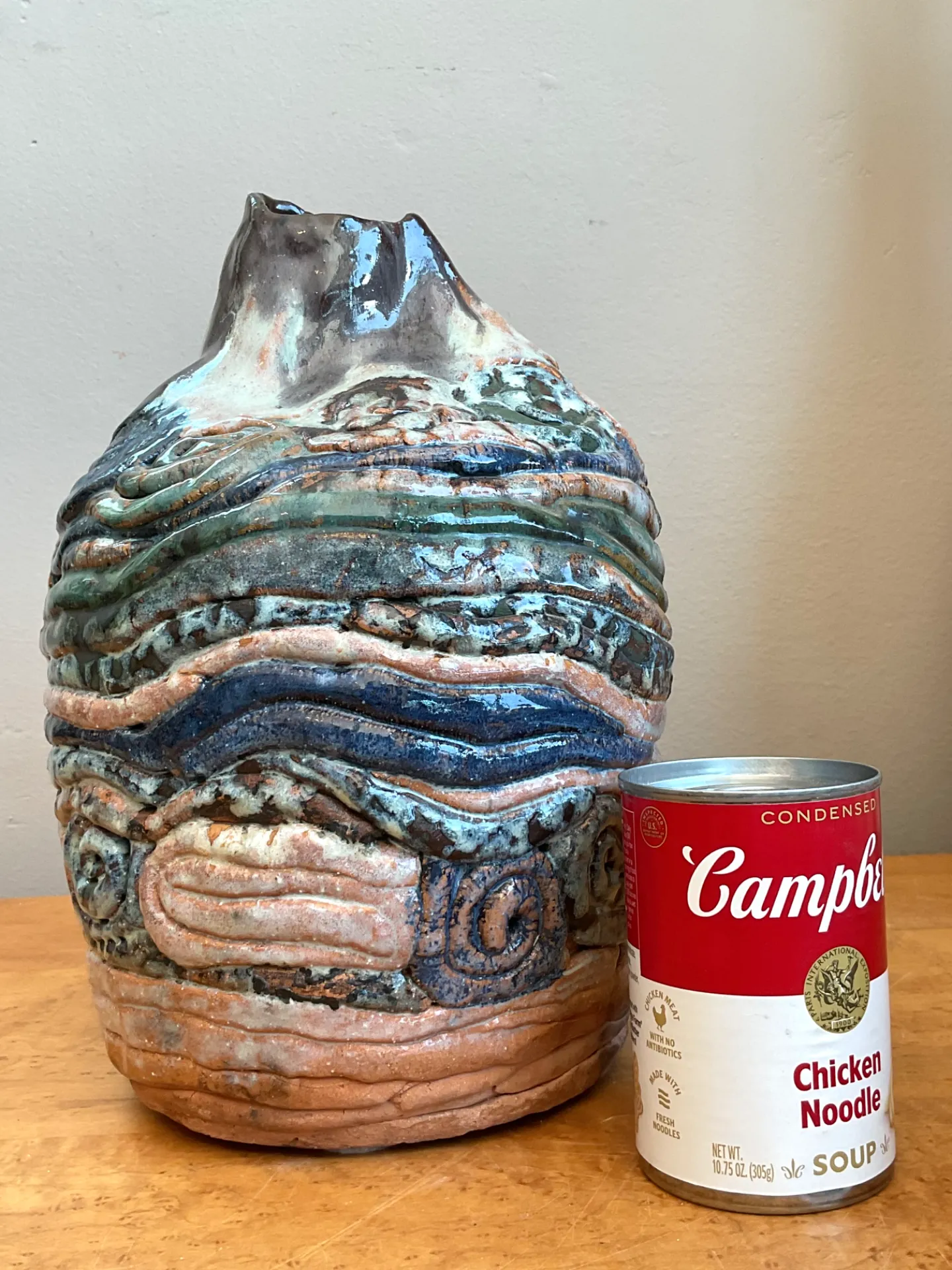 Vintage Abstract Ceramic Coil Vase — additional photo 4