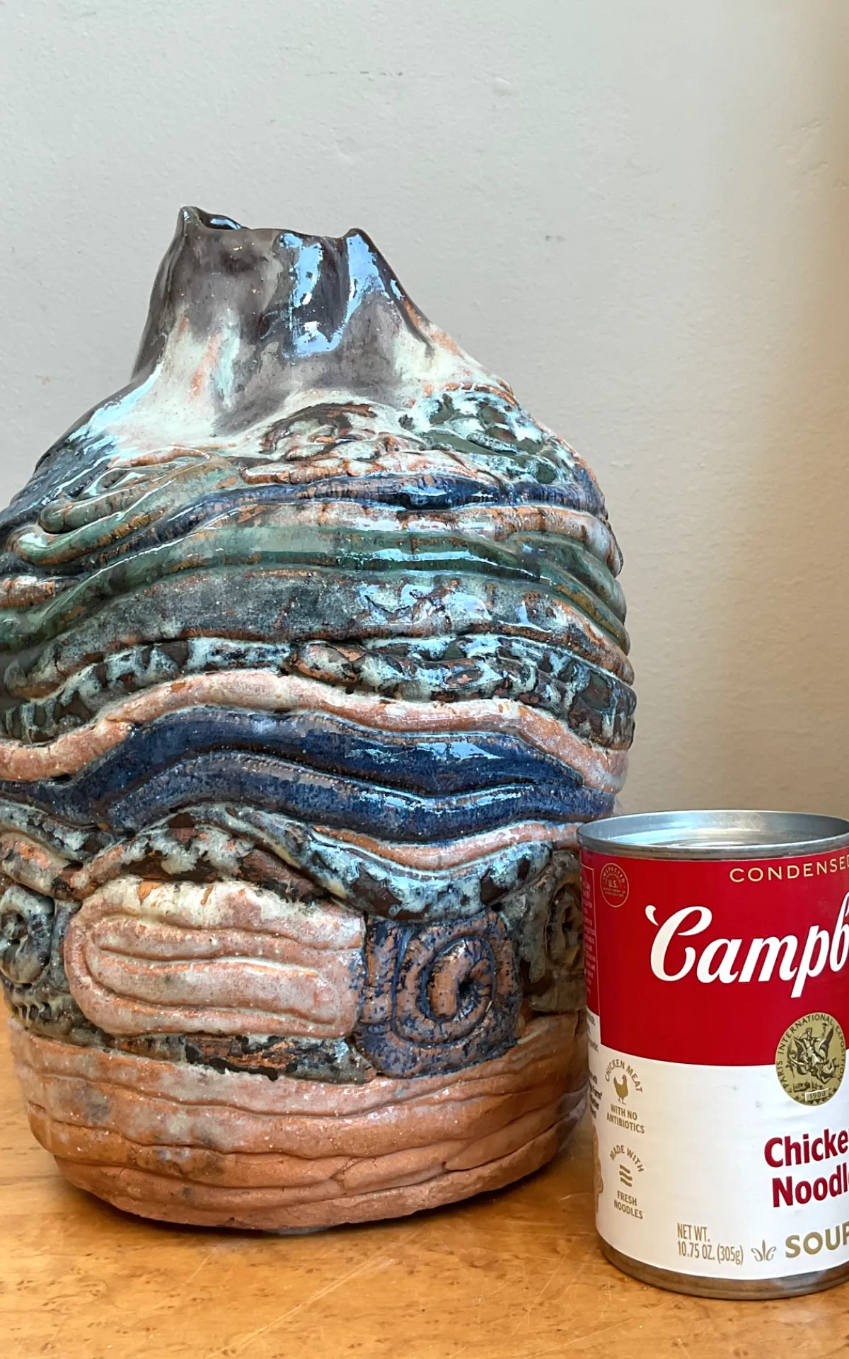 Vintage Abstract Ceramic Coil Vase — additional photo 4
