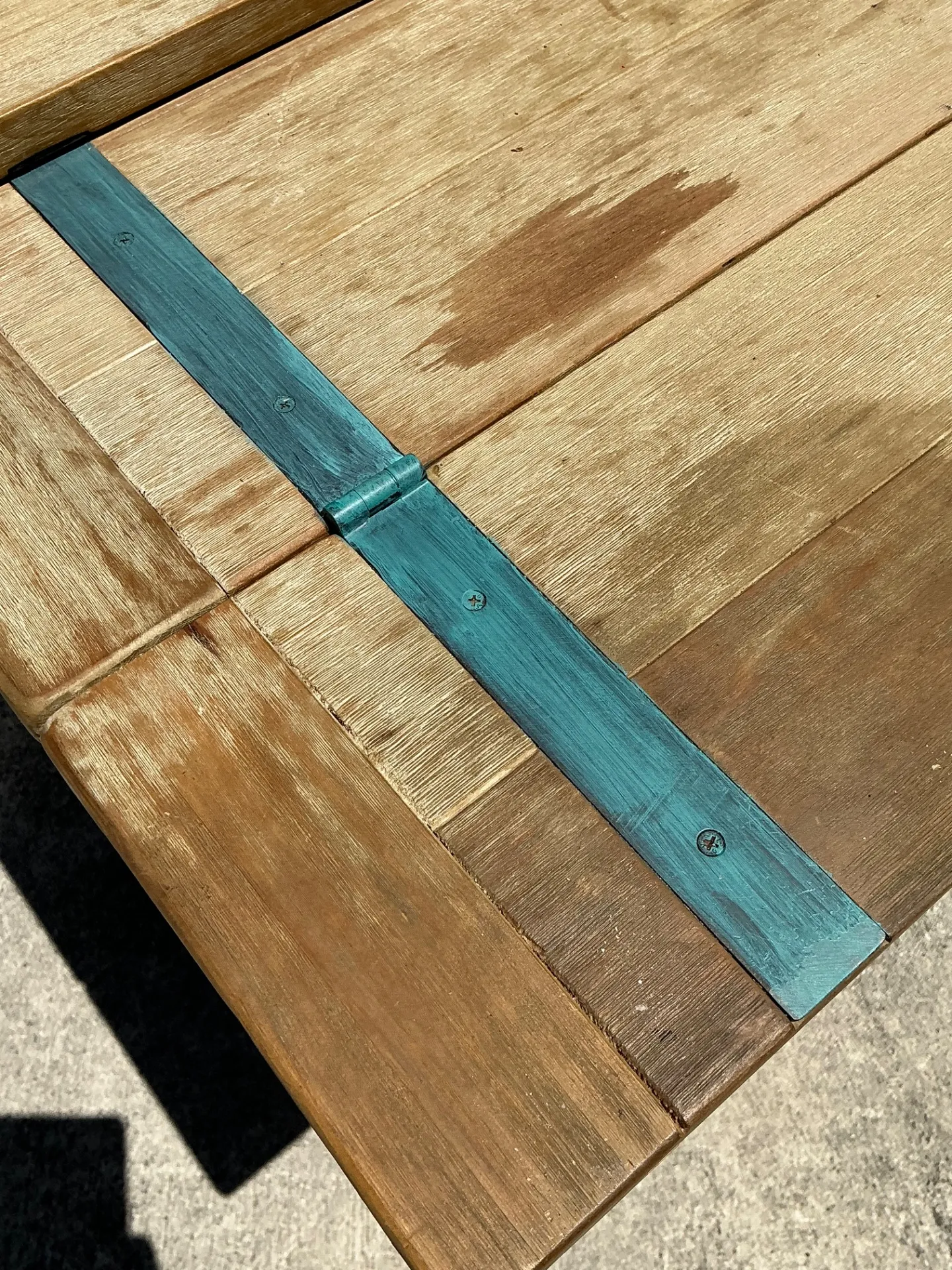 Vintage Wood and Metal Extendable Console Table — additional photo 8