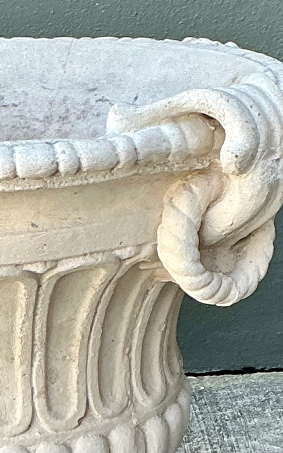 Vintage Carved Stone Urns - Pair — additional photo 5
