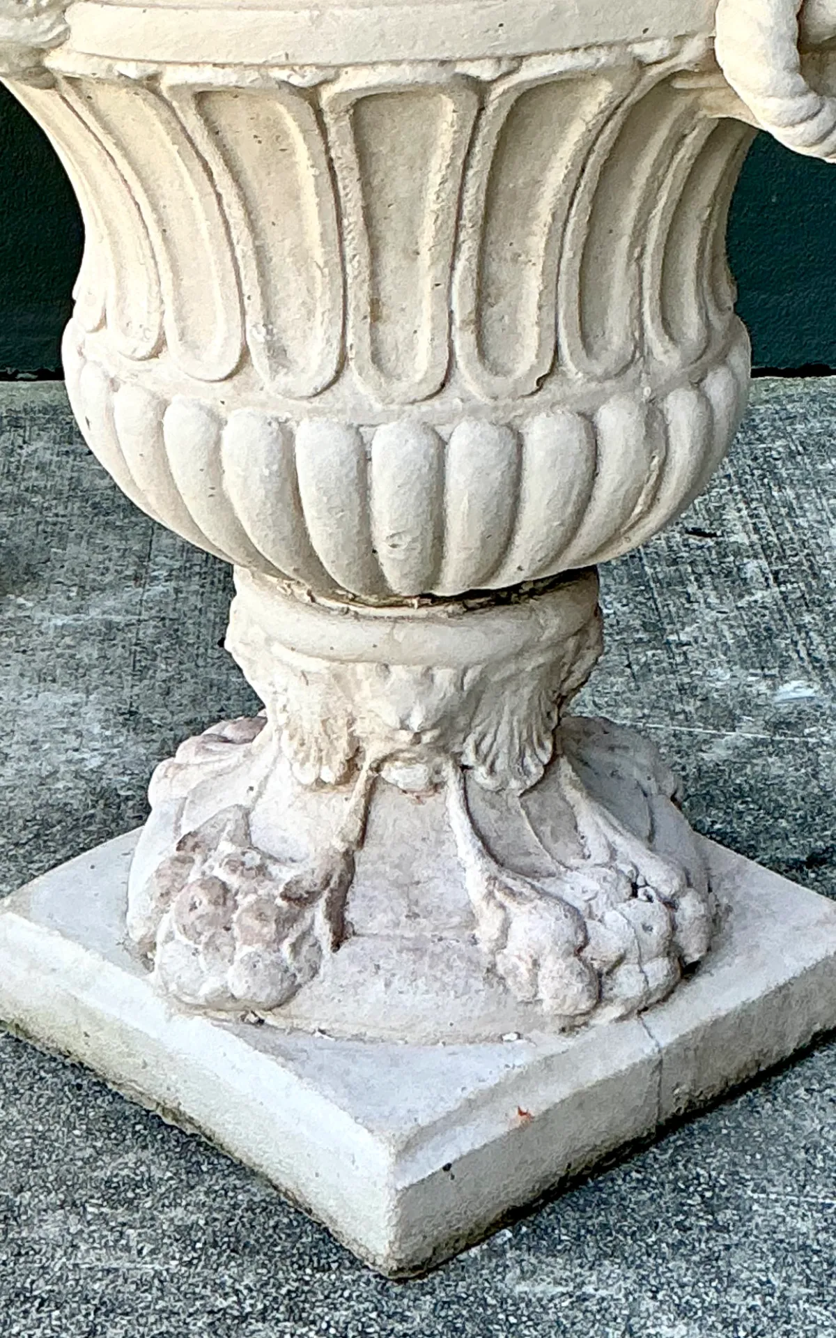 Vintage Carved Stone Urns - Pair — additional photo 6
