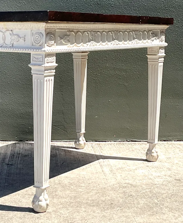 Vintage Stone and Wood Console Table — additional photo 4