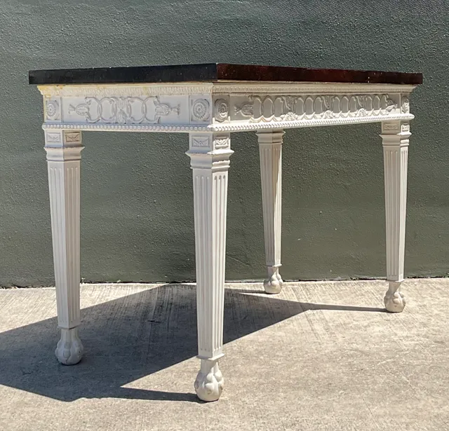 Vintage Stone and Wood Console Table — additional photo 5