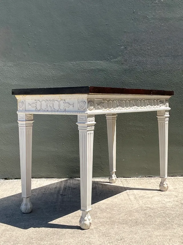 Vintage Stone and Wood Console Table — additional photo 2