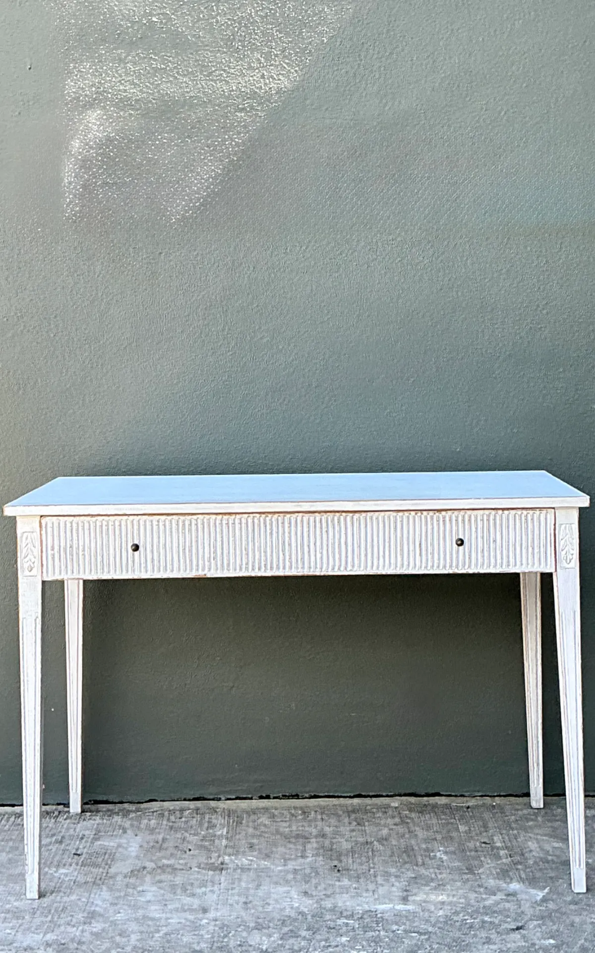 Vintage Painted Wood Writing Desk — additional photo 8