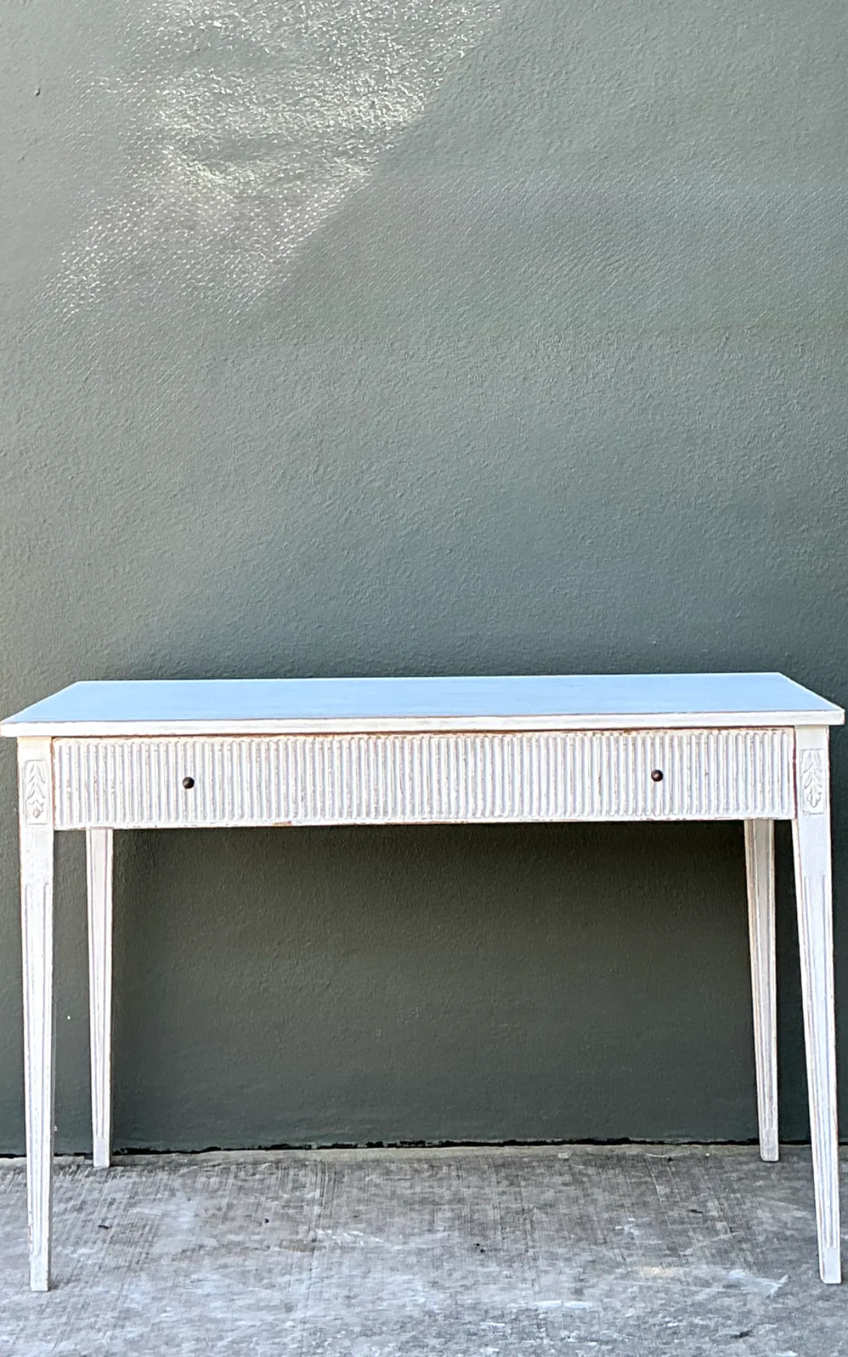 Vintage Painted Wood Writing Desk — additional photo 1