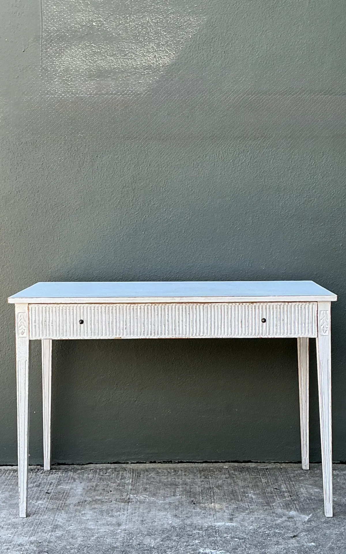 Vintage Painted Wood Writing Desk — additional photo 2