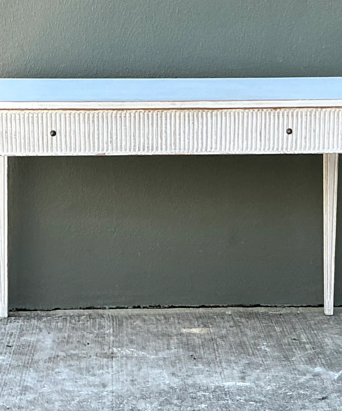 Vintage Painted Wood Writing Desk — additional photo 6