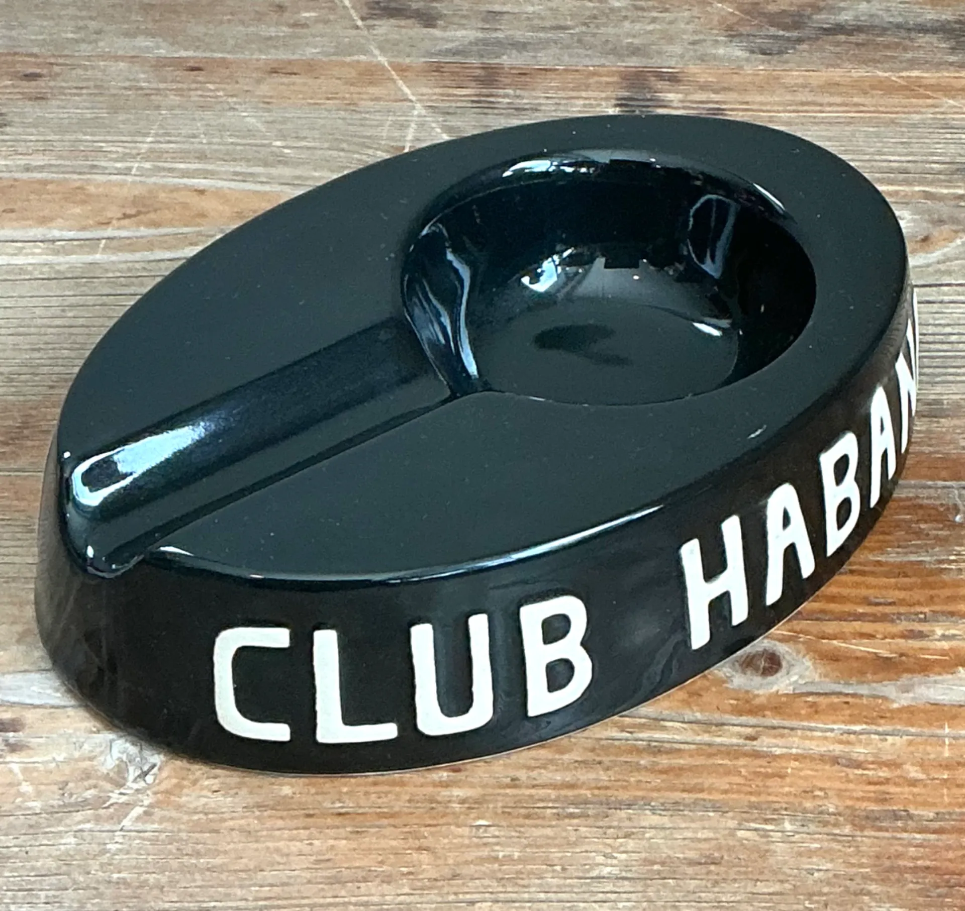 Vintage Club Habana Black Ceramic Ashtray — additional photo 4