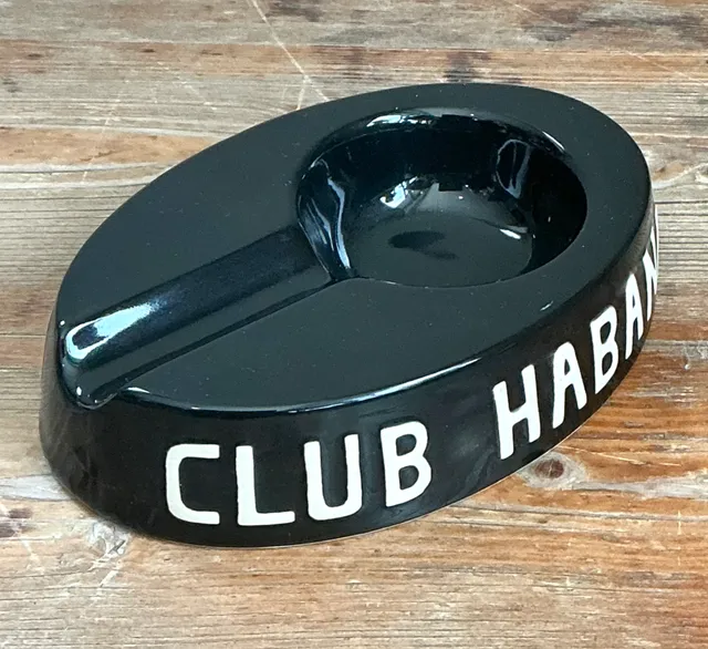 Vintage Club Habana Black Ceramic Ashtray — additional photo 1