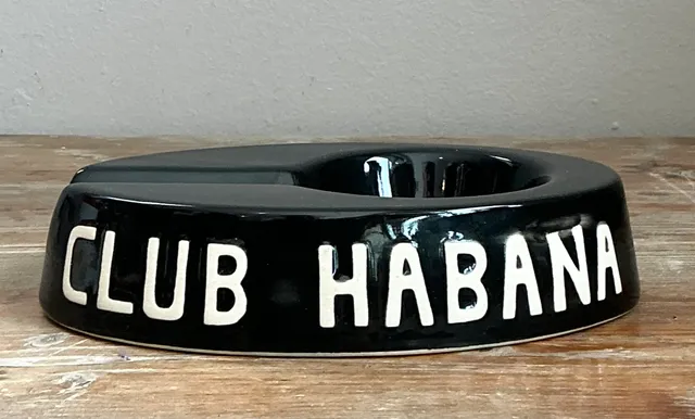 Vintage Club Habana Black Ceramic Ashtray — additional photo 8