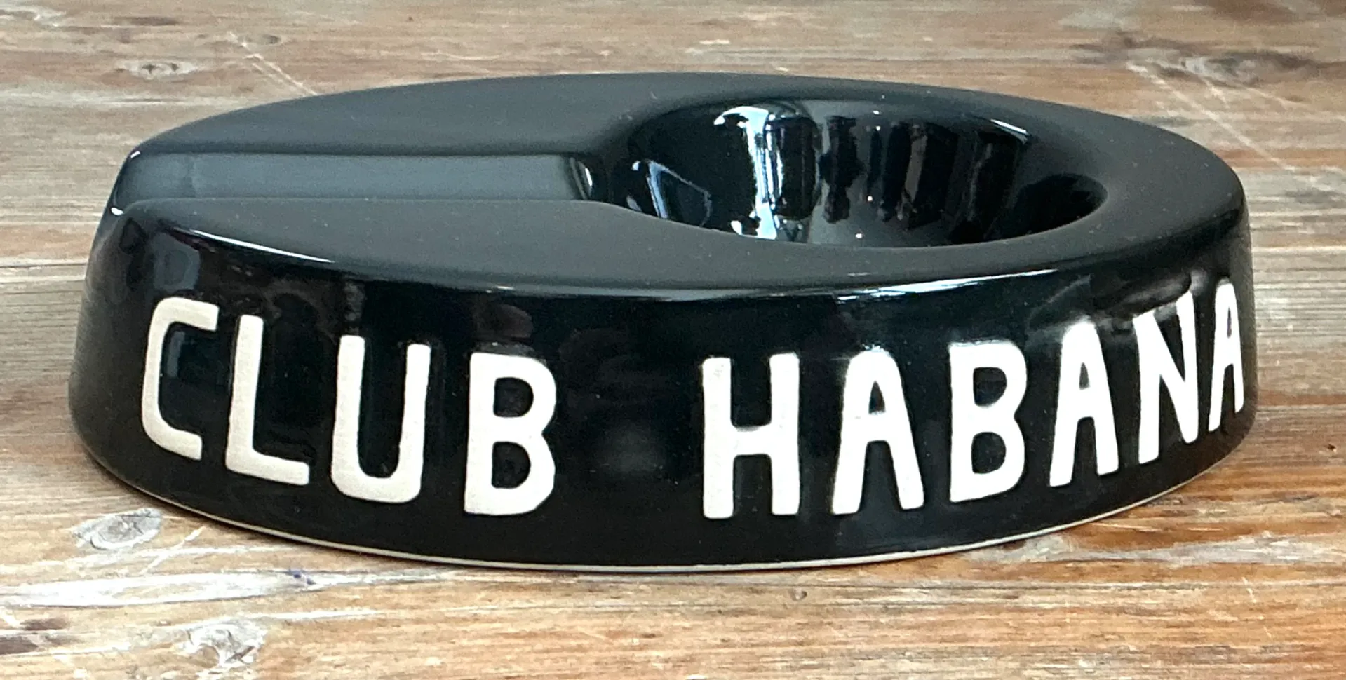 Vintage Club Habana Black Ceramic Ashtray — additional photo 5