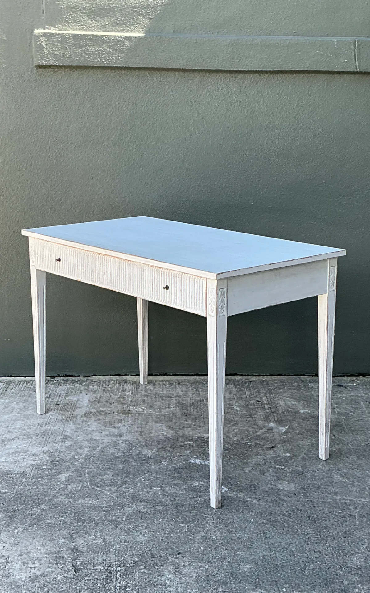 Vintage Painted Wood Writing Desk — additional photo 3