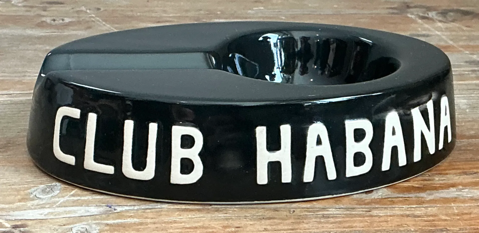 Vintage Club Habana Black Ceramic Ashtray — additional photo 3
