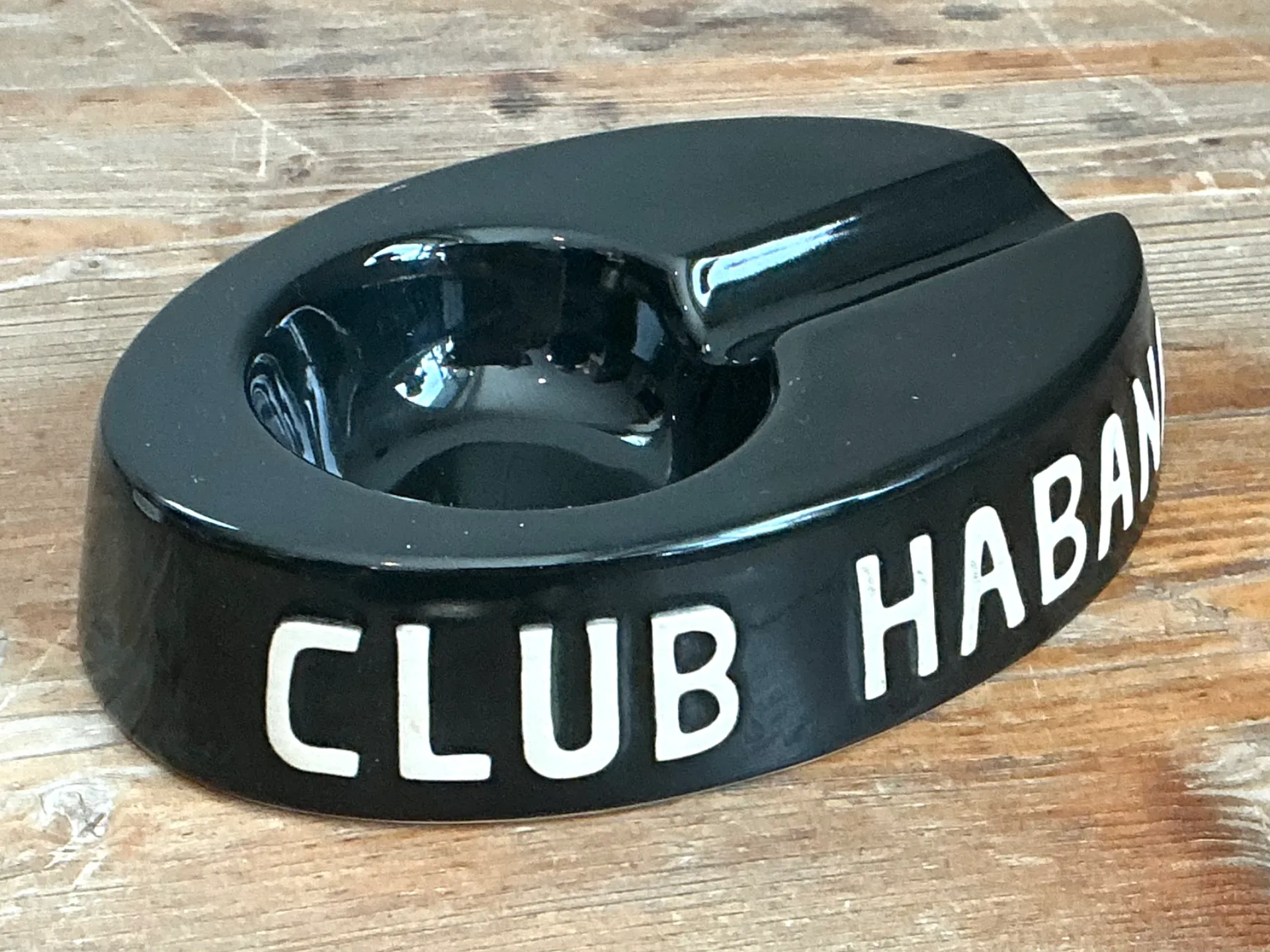 Vintage Club Habana Black Ceramic Ashtray — additional photo 2