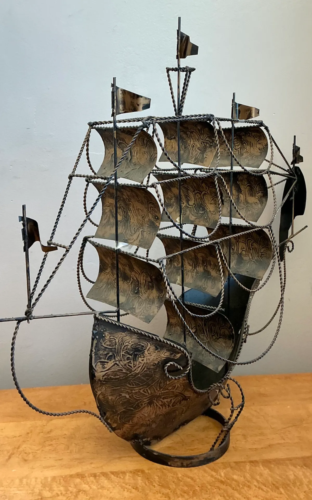 Vintage Monumental Iron Nautical Ship Lamp — additional photo 5