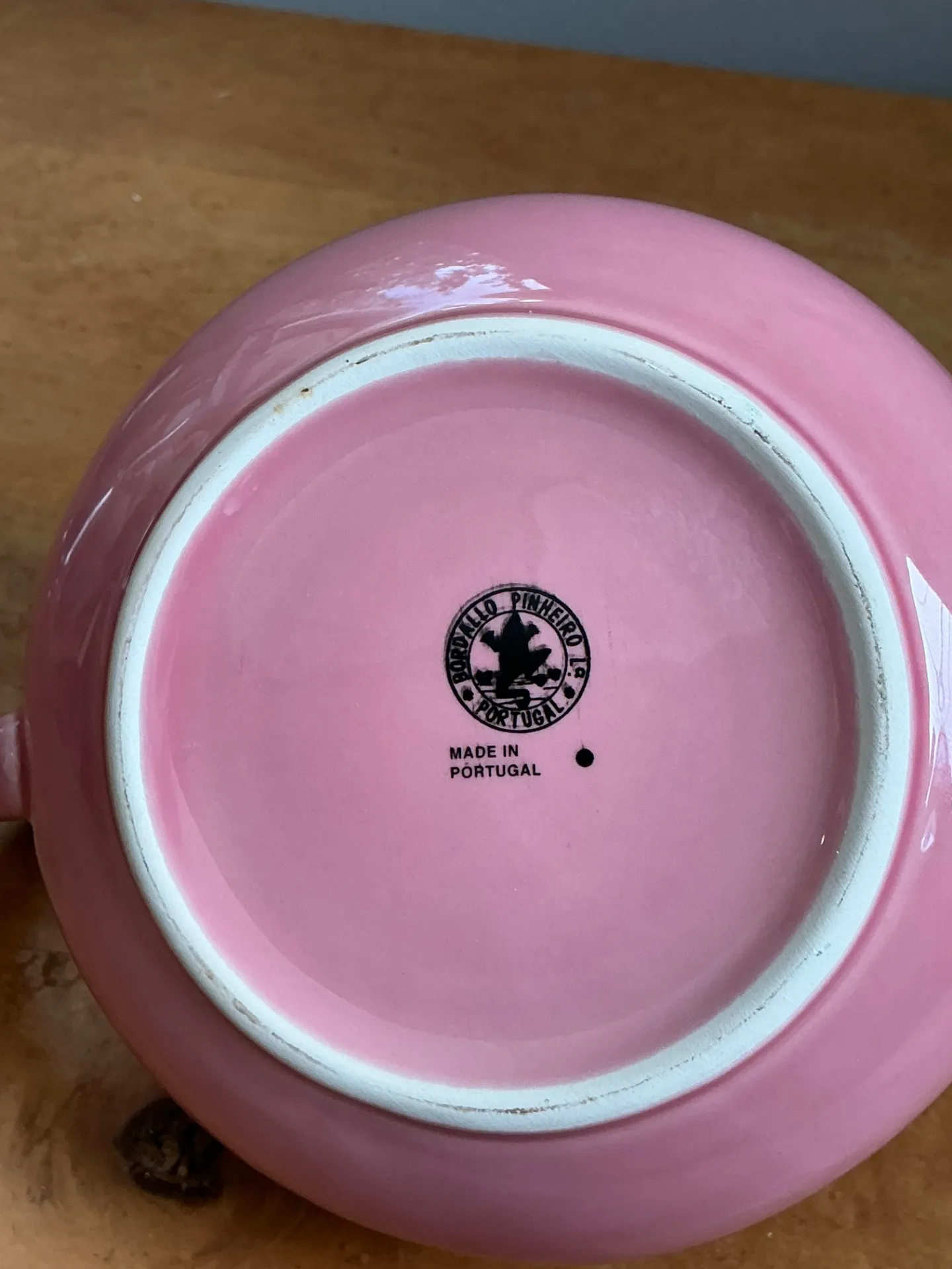 Vintage Bordallo Pinheiro Pink Cabbage Leaf Creamer — additional photo 8