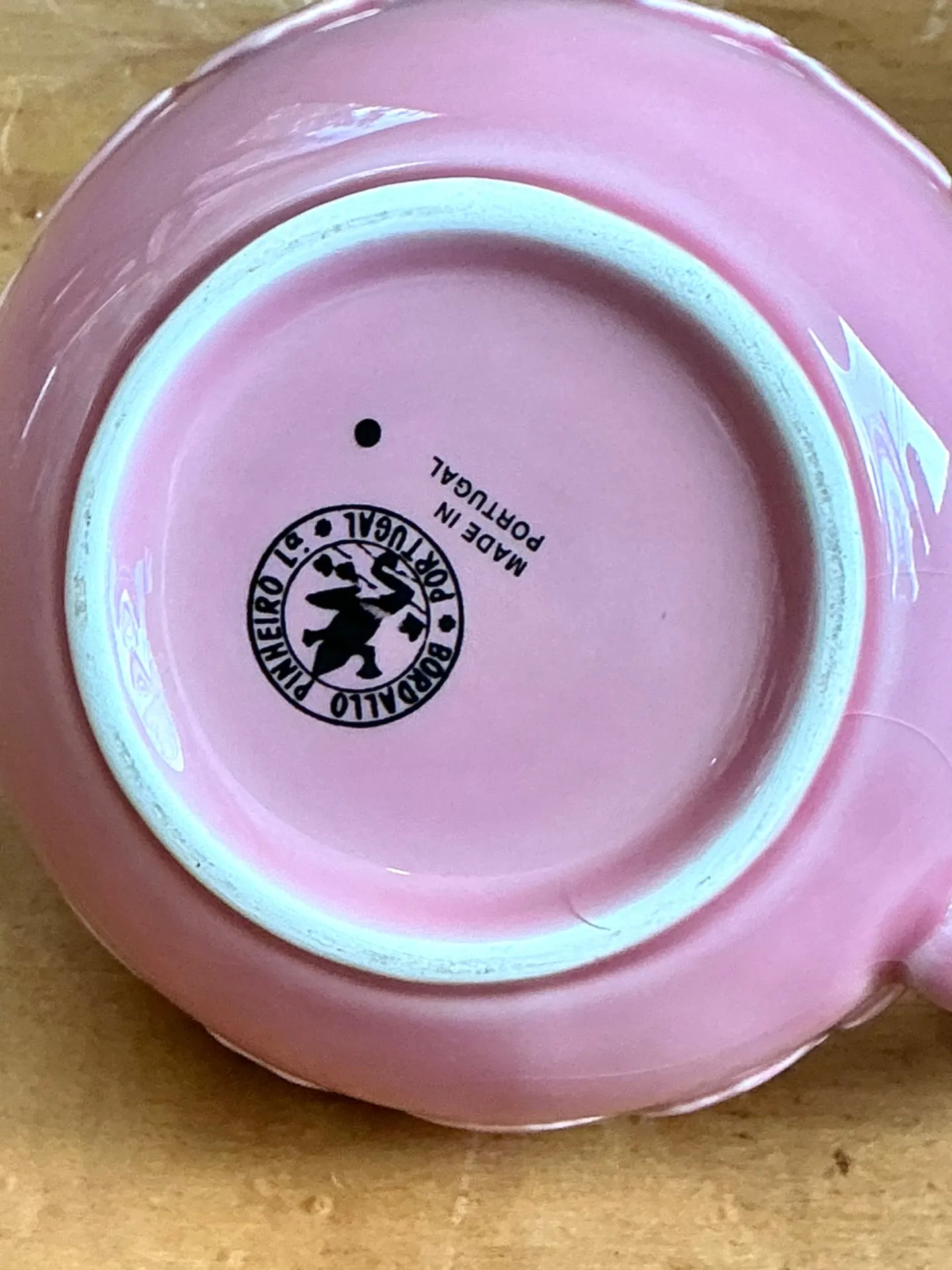 Vintage Bordallo Pinheiro Pink Cabbage Leaf Ceramic Bowls - Set of 6 — additional photo 8