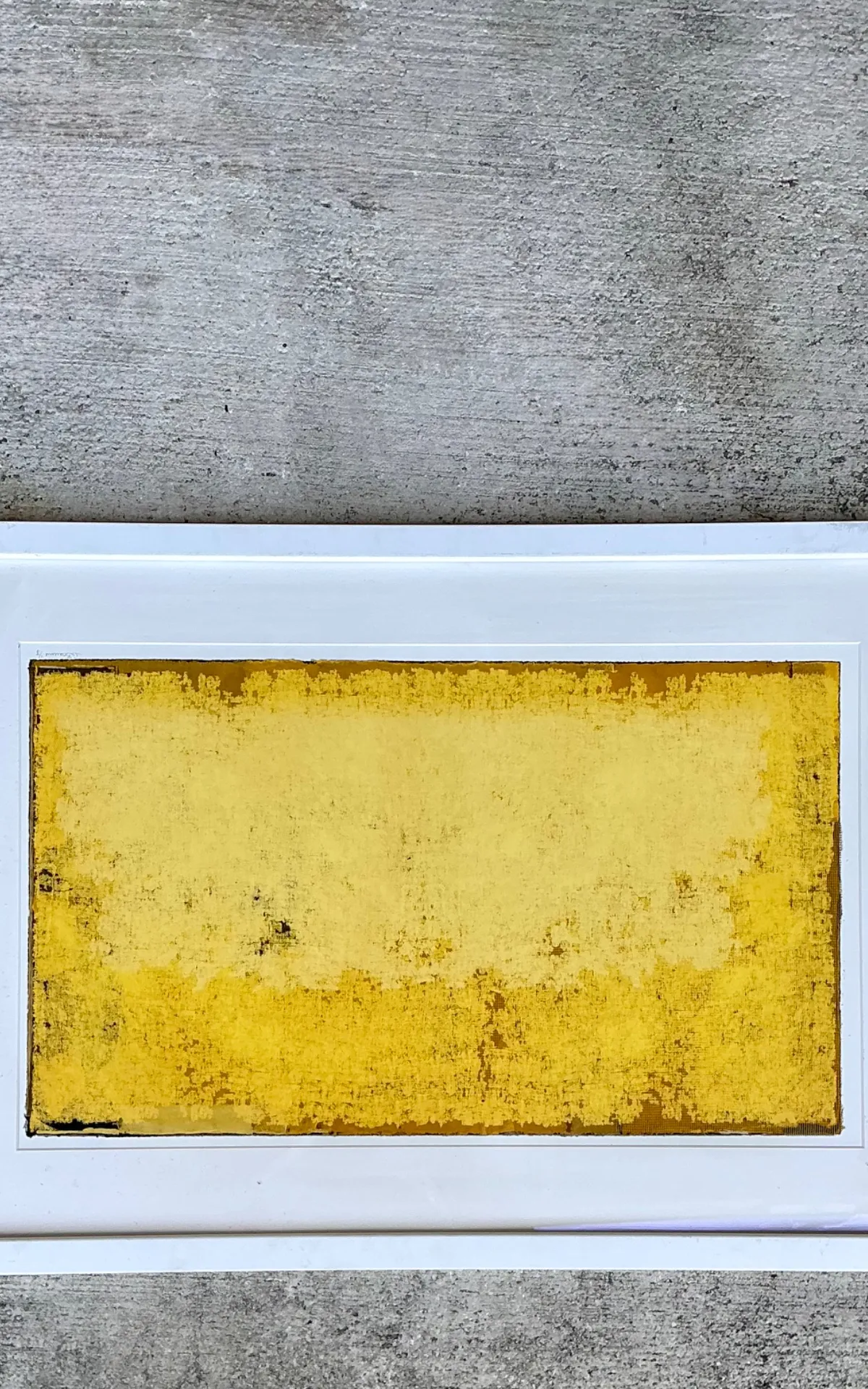Framed Yellow Abstract Art Print — additional photo 2