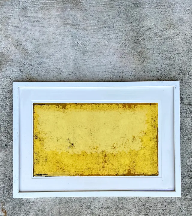 Framed Yellow Abstract Art Print — additional photo 4
