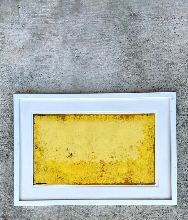 Framed Yellow Abstract Art Print — additional photo 5