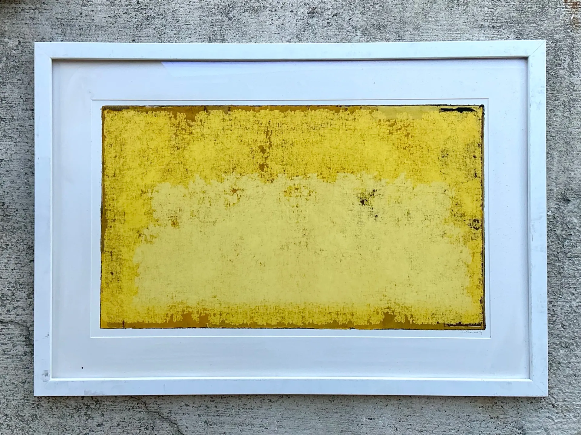 Framed Yellow Abstract Art Print — additional photo 7