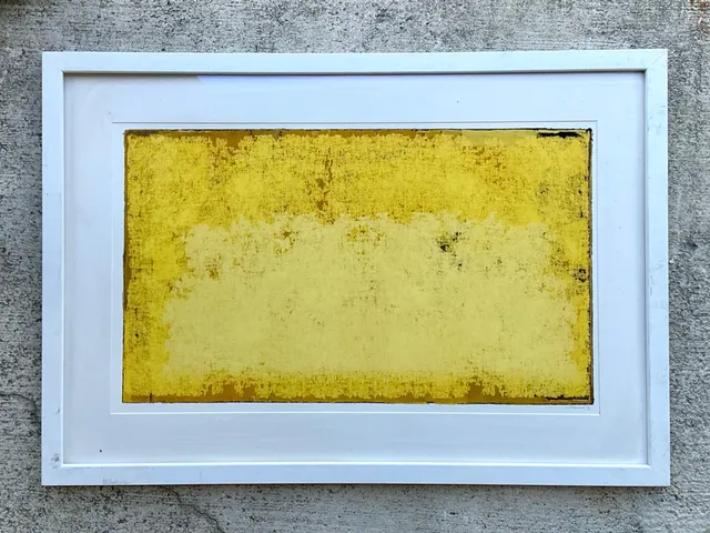 Framed Yellow Abstract Art Print — additional photo 7