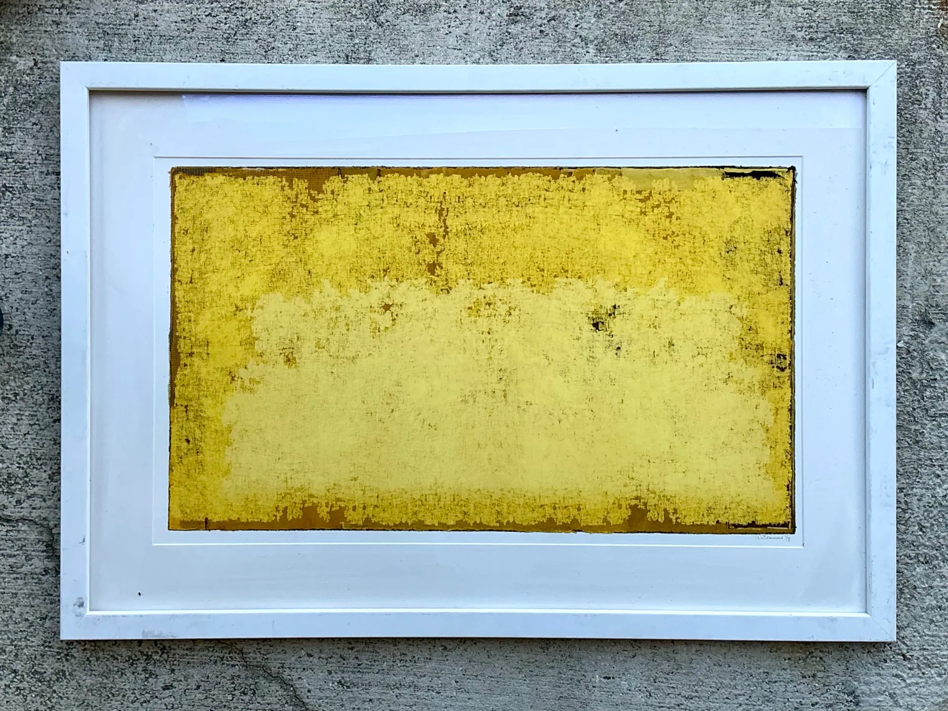 Framed Yellow Abstract Art Print — additional photo 6