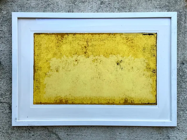 Framed Yellow Abstract Art Print — additional photo 6