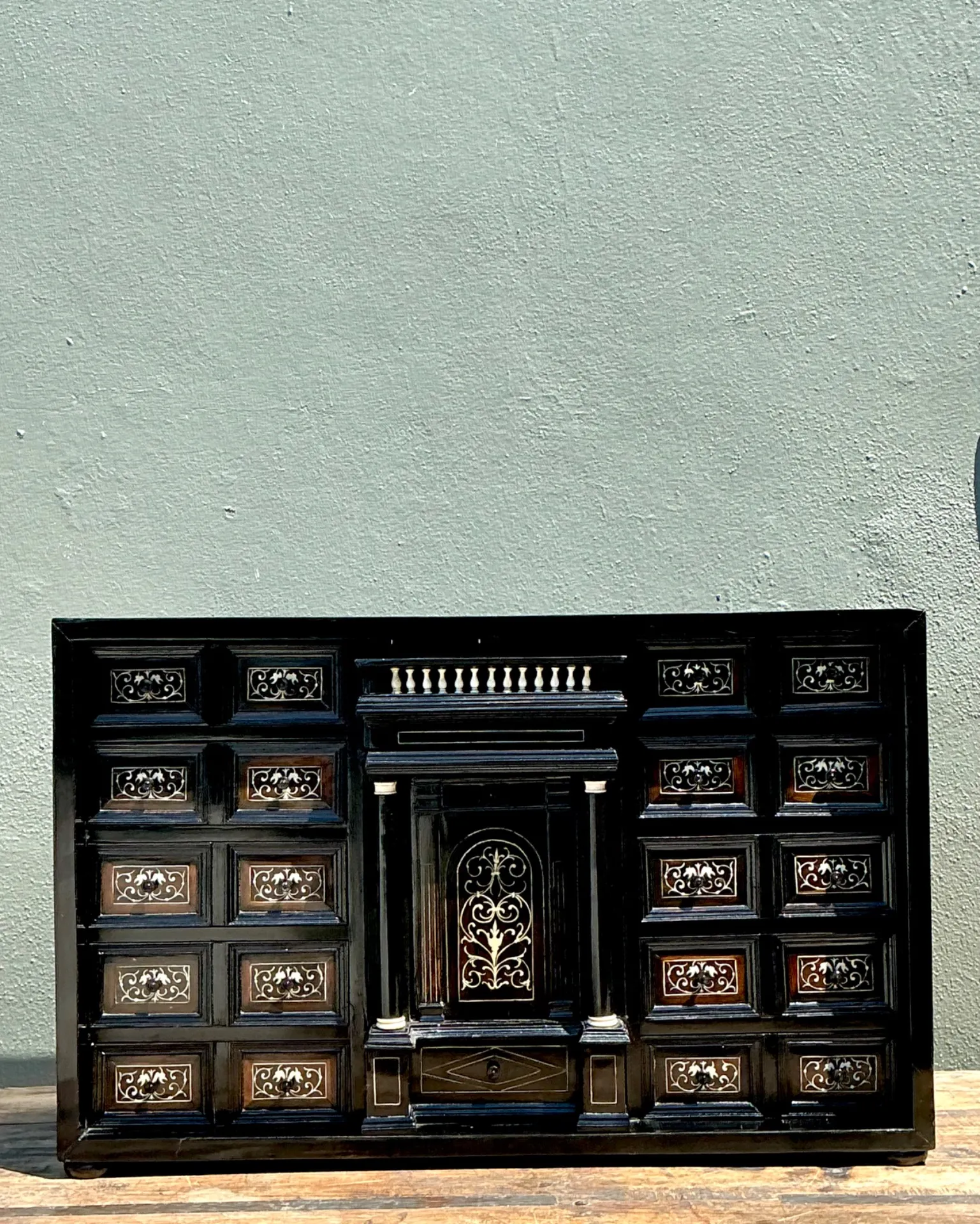 Vintage 17th Century Florentine Inlay Cabinet — additional photo 2
