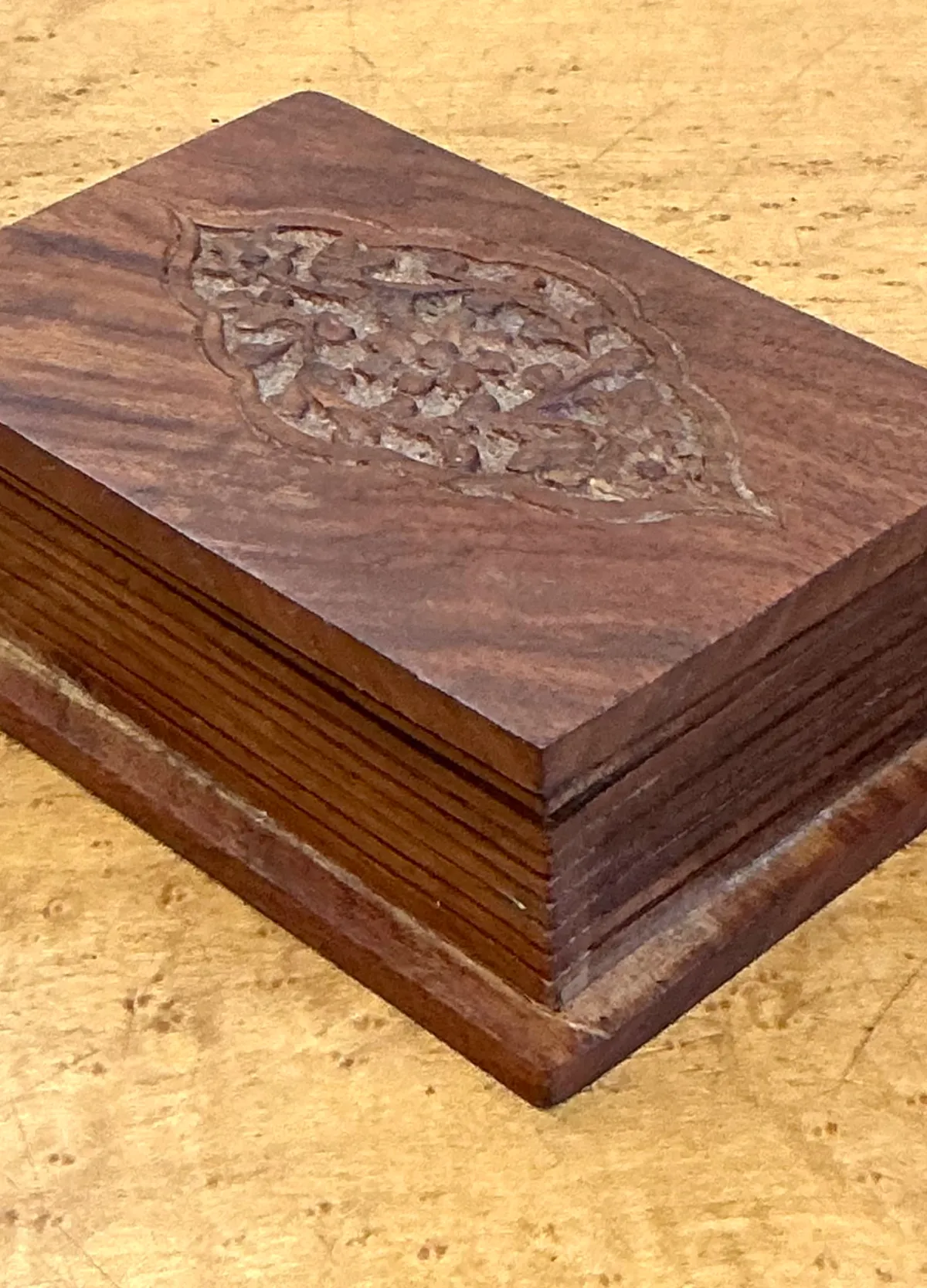 Vintage Carved Wood Trinket Box — additional photo 7