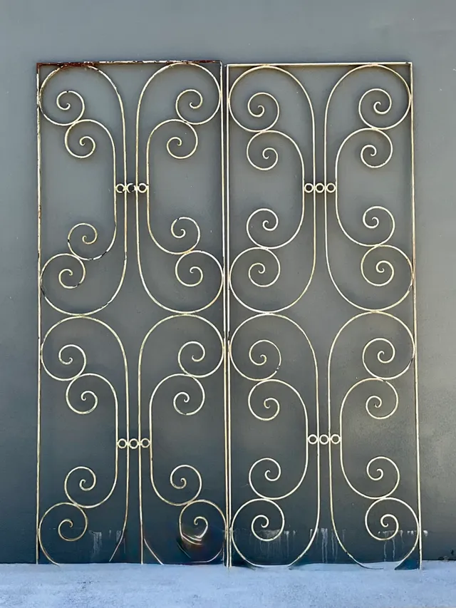 Vintage Wrought Iron Scrollwork Panels — additional photo 6