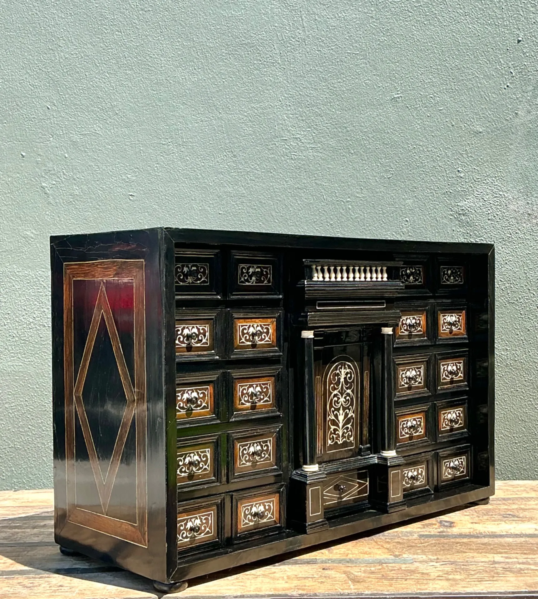 Vintage 17th Century Florentine Inlay Cabinet — additional photo 1