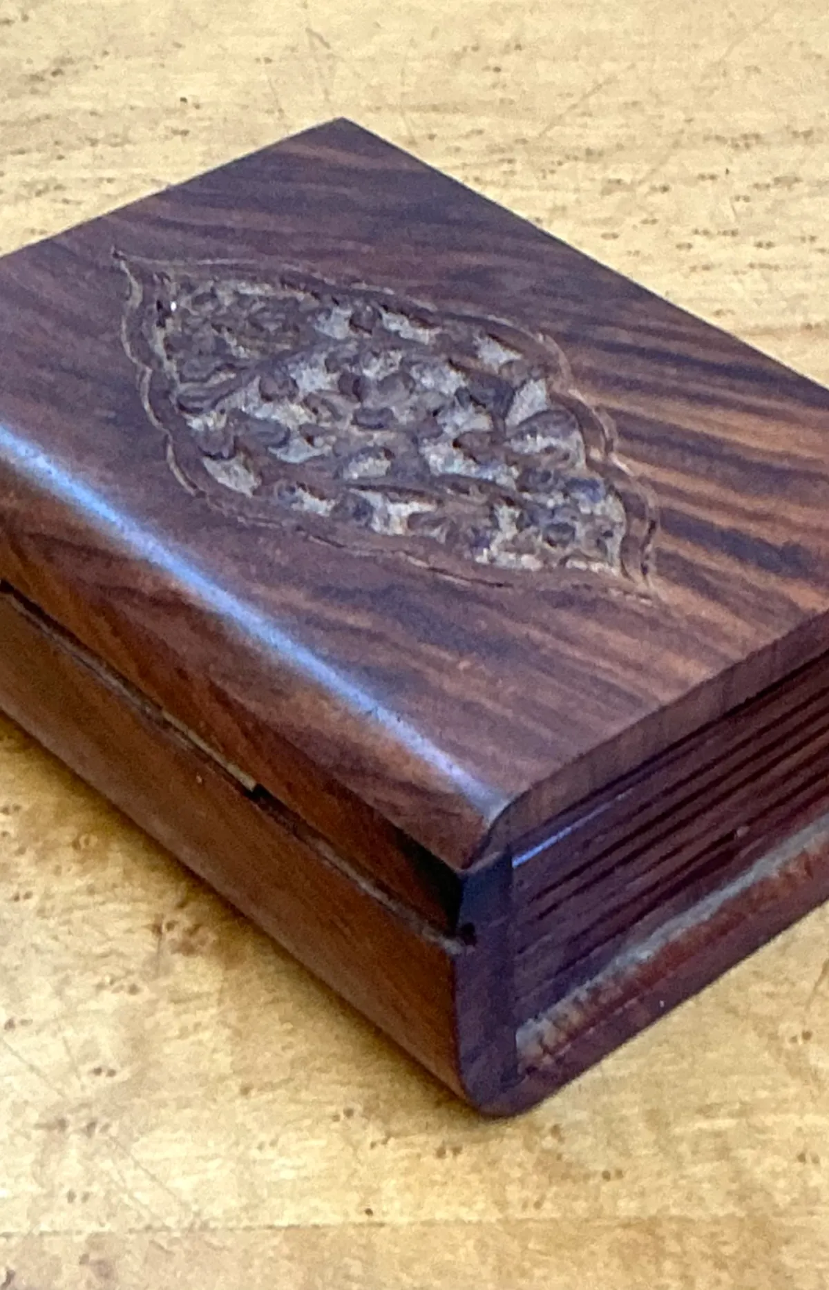 Vintage Carved Wood Trinket Box — additional photo 6