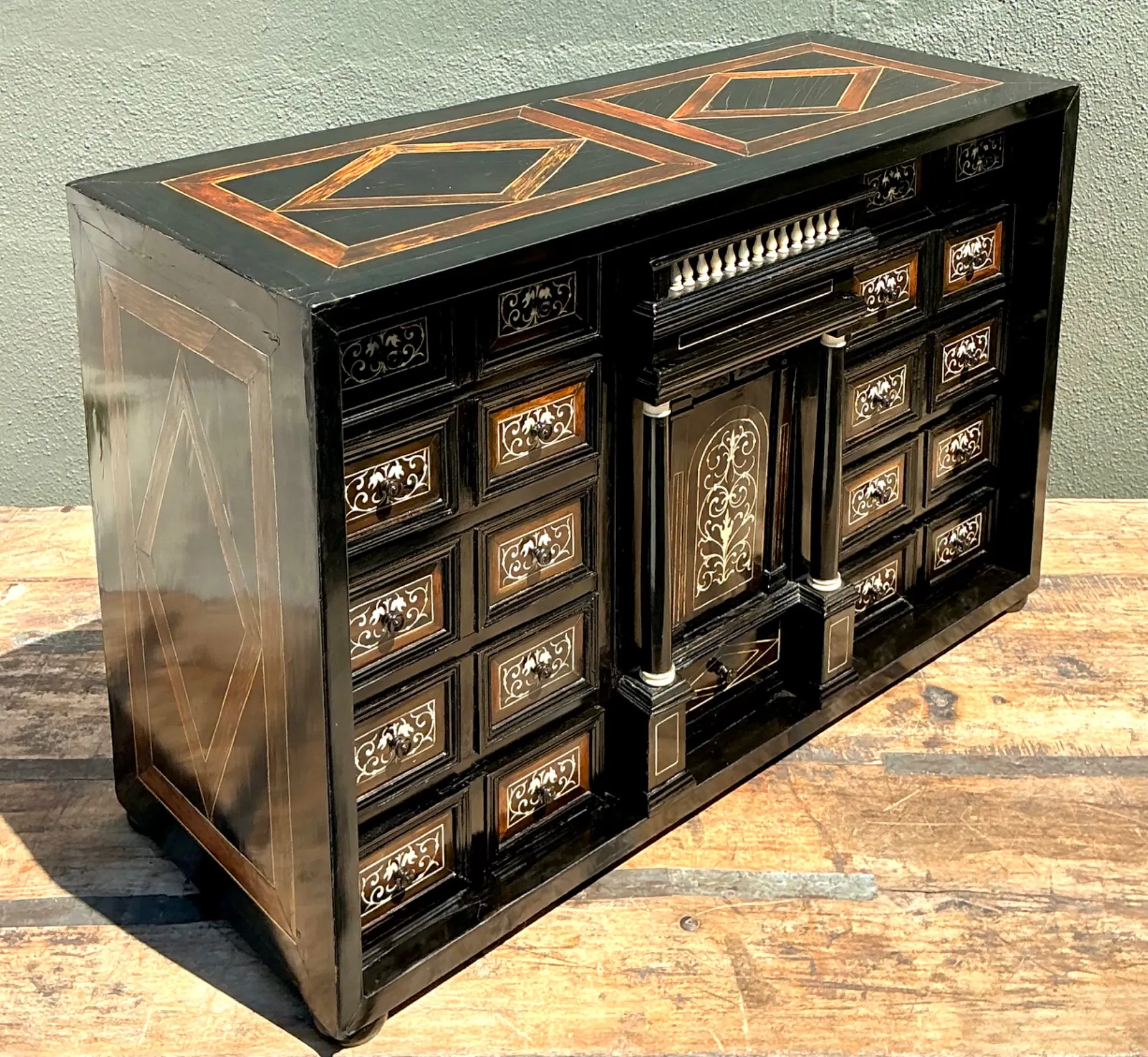 Vintage 17th Century Florentine Inlay Cabinet — additional photo 6