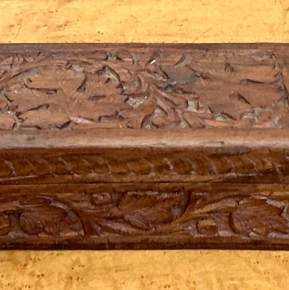 Vintage Carved Wood Trinket Box — additional photo 3