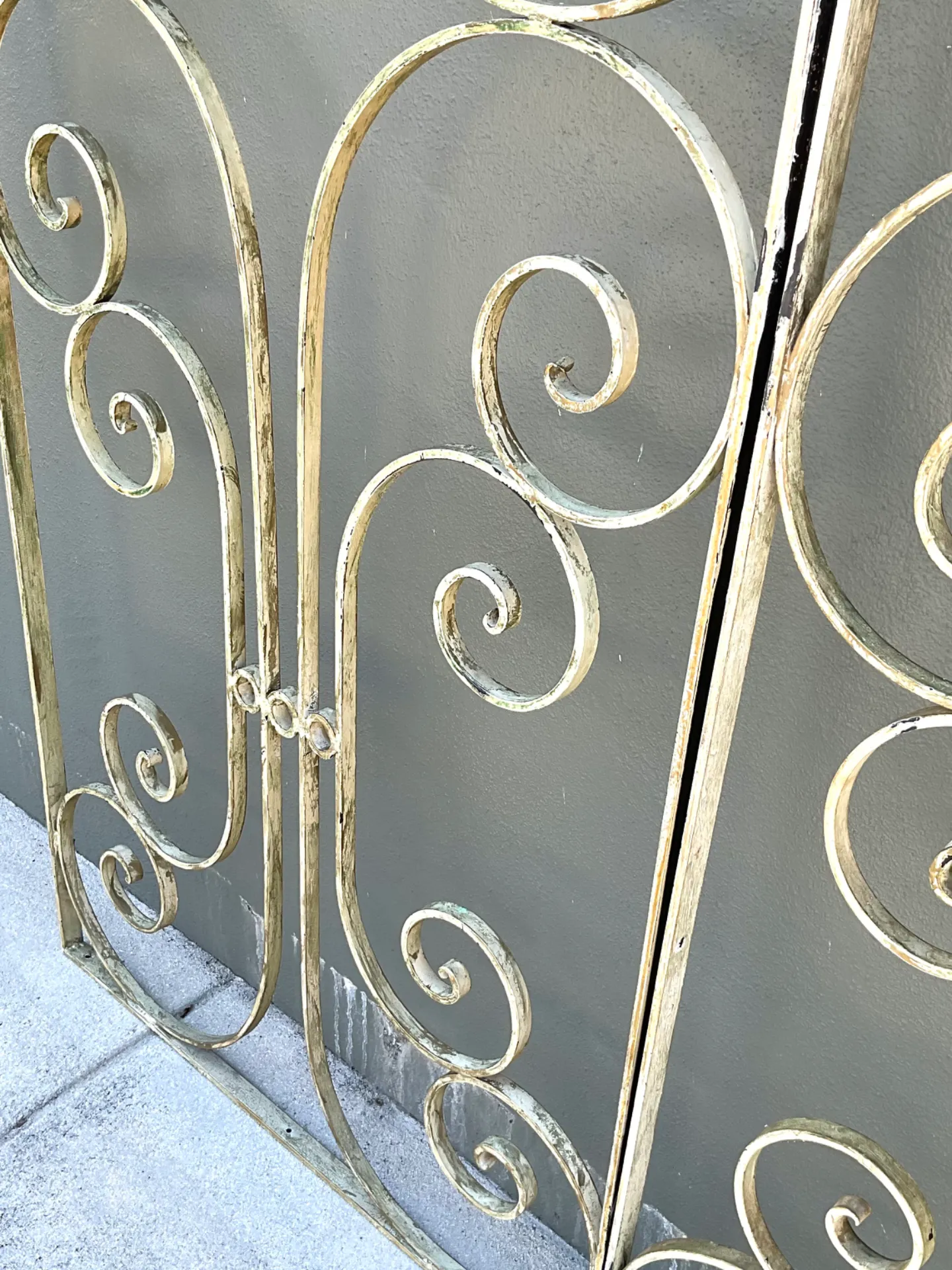 Vintage Wrought Iron Scrollwork Panels — additional photo 3