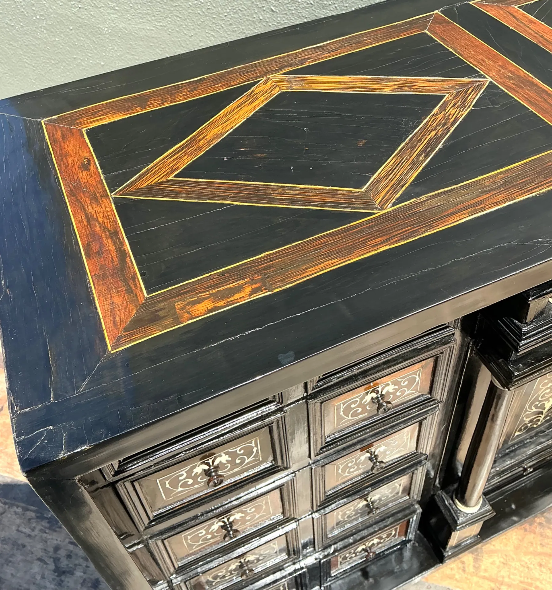 Vintage 17th Century Florentine Inlay Cabinet — additional photo 7