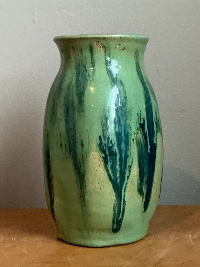 Vintage Drip Glaze Ceramic Vase — additional photo 6