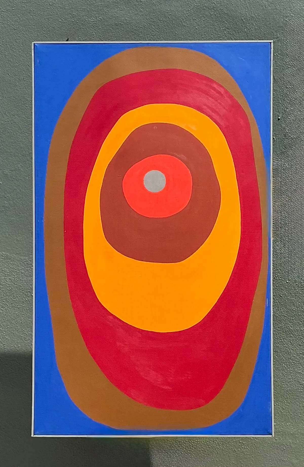 Vintage Original Abstract Painting on Canvas