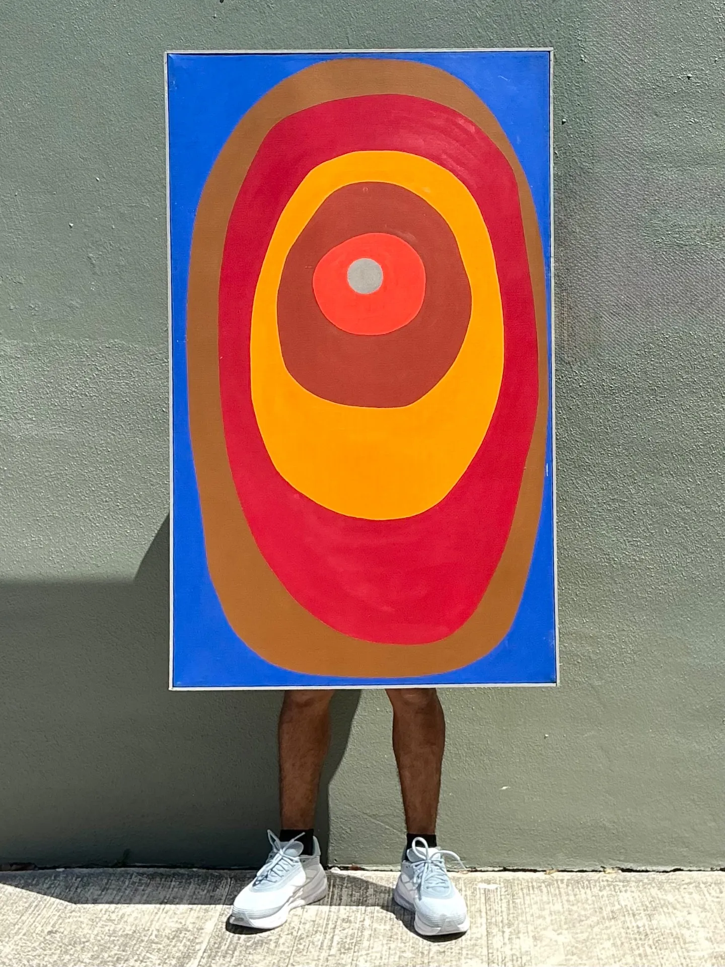 Vintage Original Abstract Painting on Canvas — additional photo 3