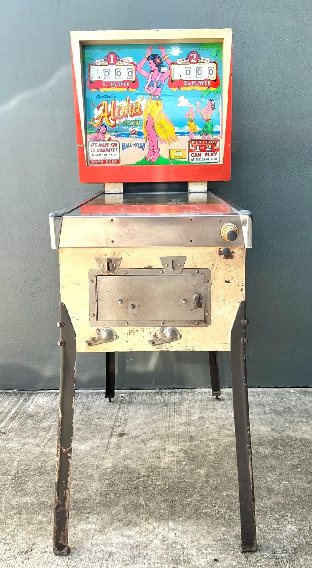 Vintage Gottlieb Aloha Pinball Machine — additional photo 2
