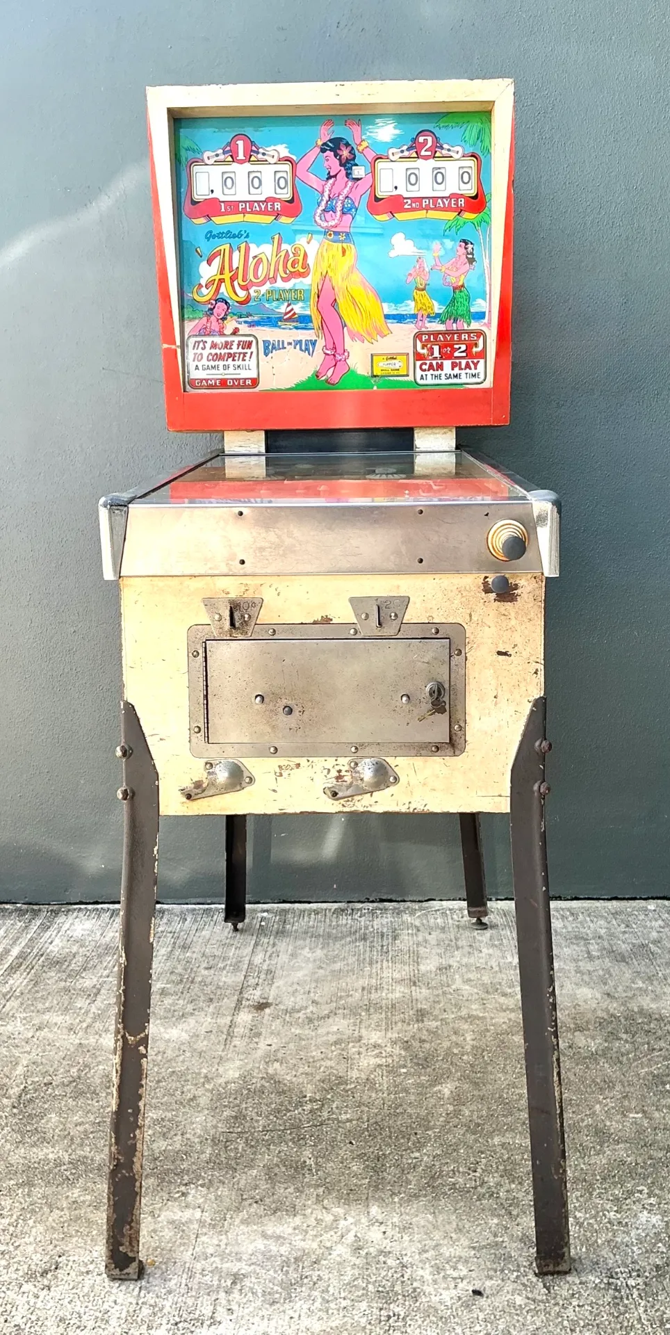 Vintage Gottlieb Aloha Pinball Machine — additional photo 8
