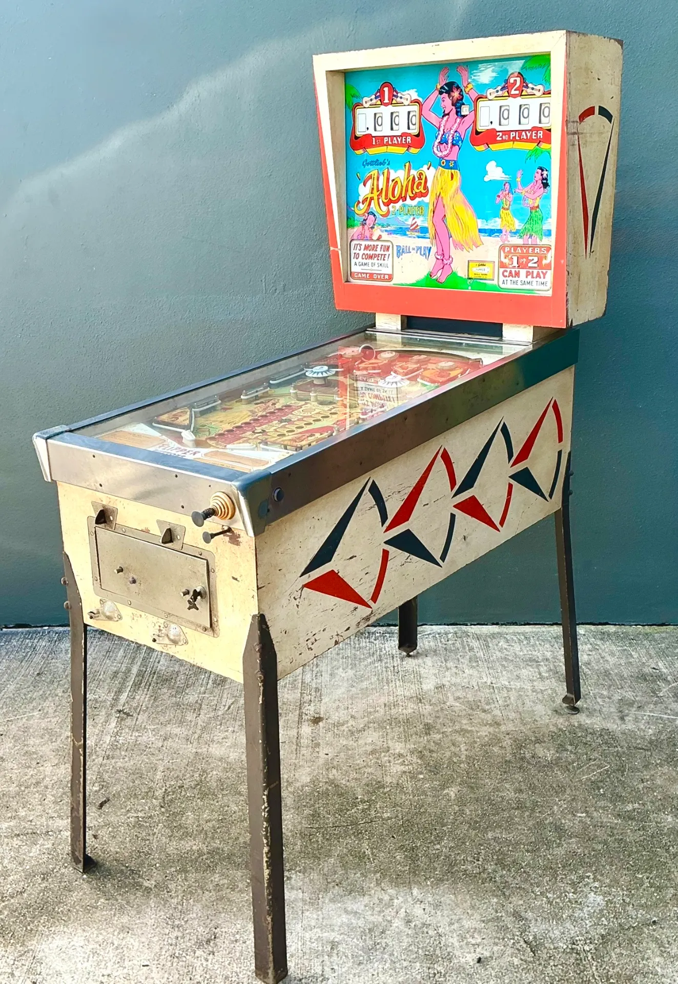 Vintage Gottlieb Aloha Pinball Machine — additional photo 7